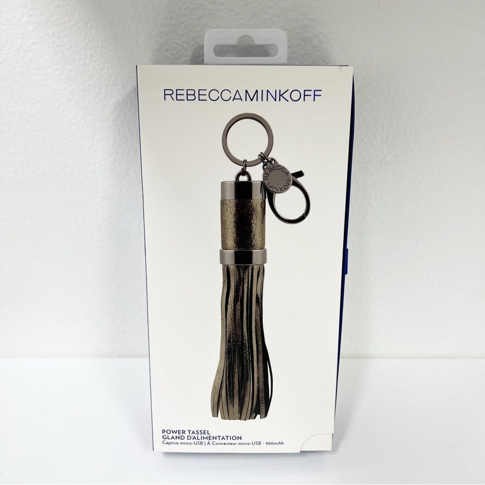 Rebecca Minkoff Power Tassel Charger Metallic Micro USB